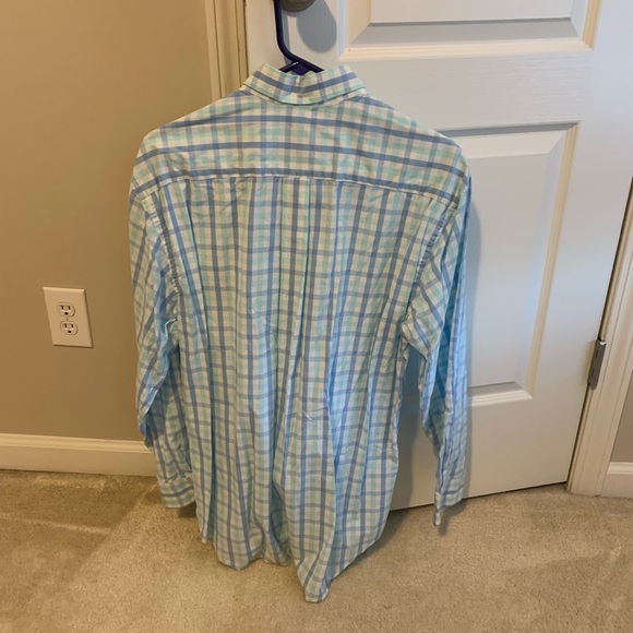 Vineyard Vines button down. Large. Mint green and blue - Picture 2 of 2
